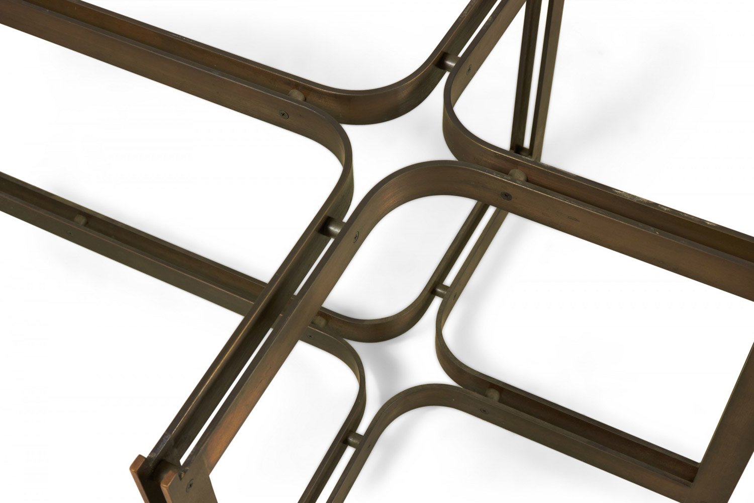 Roger Sprunger for Dunbar American Mid-Century Bronze and Smoked Glass Coffee / Cocktail Table
